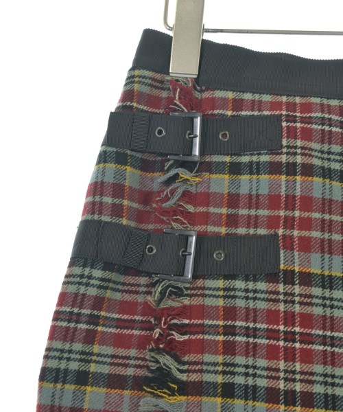 Jean Paul GAULTIER FEMME（ジャンポールゴルチエフェム）ひざ丈スカート 赤 サイズ:38(S位) レディース/2200661906026