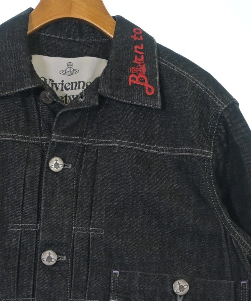 Vivienne Westwood（ヴィヴィアンウエスドウッド）デニムジャケット 黒 サイズ:S レディース/2200636829046