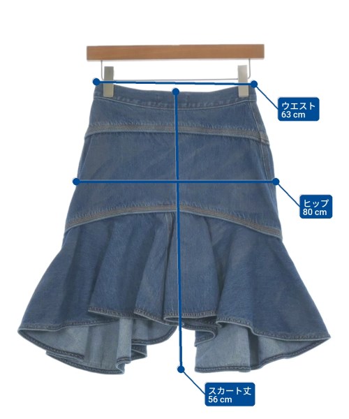 Vivienne Westwood（ヴィヴィアンウエスドウッド）ひざ丈スカート 紺 サイズ:40(M位) レディース/2200622019086