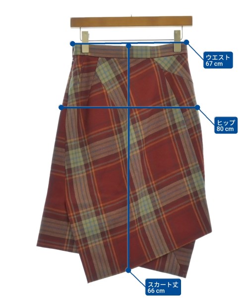 Vivienne Westwood（ヴィヴィアンウエスドウッド）ロング・マキシ丈スカート 赤 サイズ:40(M位) レディース/2200622558059