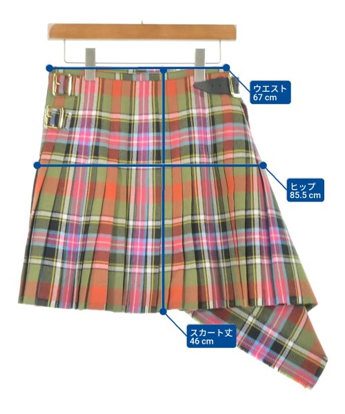 Vivienne Westwood（ヴィヴィアンウエスドウッド）ひざ丈スカート カーキ サイズ:2(M位) レディース/2200601983018