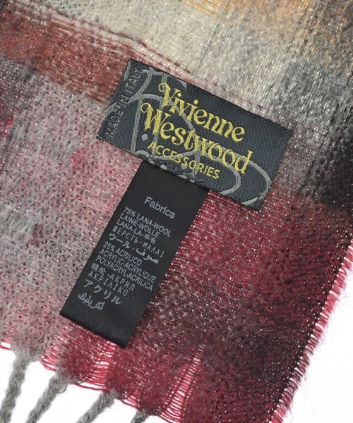 Vivienne Westwood（ヴィヴィアンウエスドウッド）マフラー グレー サイズ:- レディース/2200697653079