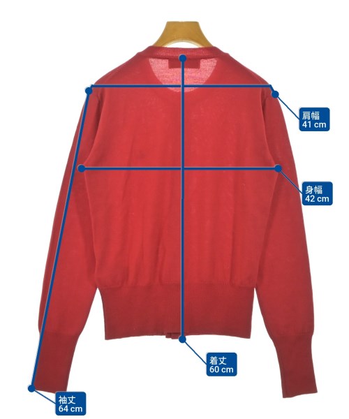 Vivienne Westwood（ヴィヴィアンウエスドウッド）カーディガン 赤 サイズ:S レディース/2200647805046