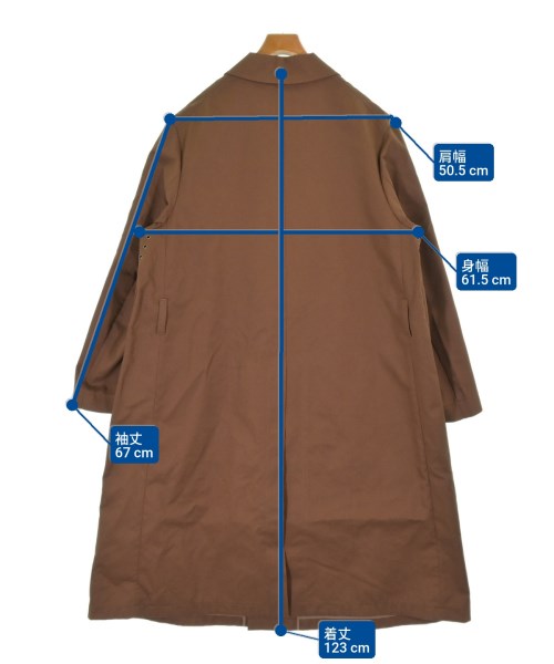 Vivienne Westwood（ヴィヴィアンウエスドウッド）ステンカラーコート 茶 サイズ:50(XL位) メンズ/2200653112183