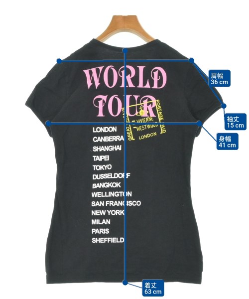 Vivienne Westwood（ヴィヴィアンウエスドウッド）Tシャツ・カットソー 黒 サイズ:M レディース/2200660748047