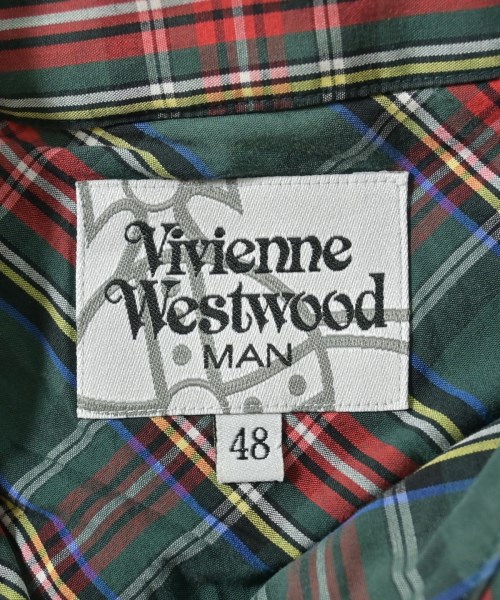 Vivienne Westwood MAN（ヴィヴィアンウエストウッドマン）カジュアルシャツ 緑 サイズ:48(L位) メンズ/2200641707025