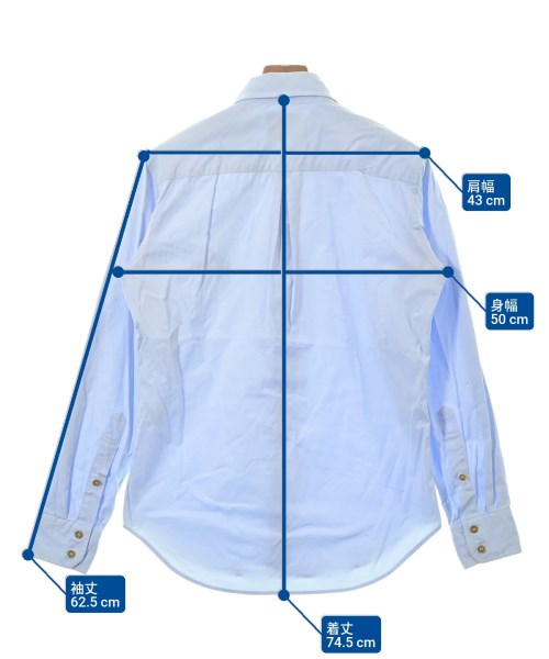 Vivienne Westwood MAN（ヴィヴィアンウエストウッドマン）カジュアルシャツ 青 サイズ:46(M位) メンズ/2200641707049