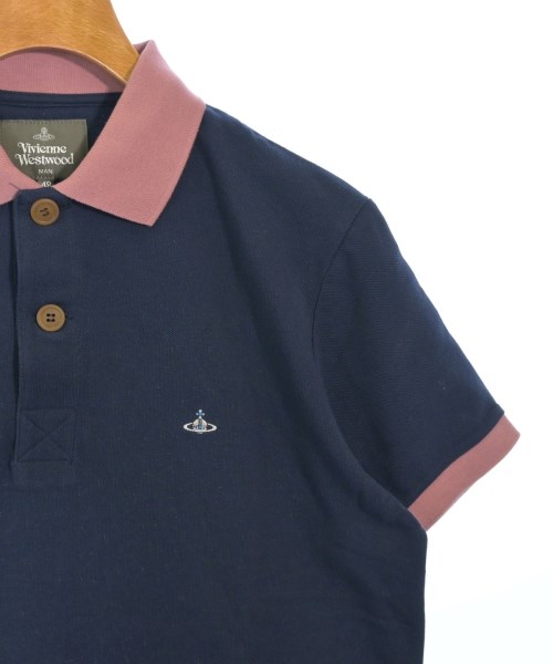 Vivienne Westwood MAN（ヴィヴィアンウエストウッドマン）ポロシャツ 紺 サイズ:48(L位) メンズ/2200616690024