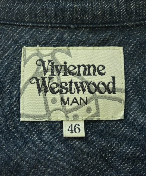 Vivienne Westwood MAN（ヴィヴィアンウエストウッドマン）カジュアルシャツ 紺 サイズ:46(M位) メンズ/2200616413050
