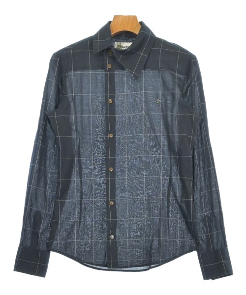 Vivienne Westwood MAN(ヴィヴィアンウエスドウッドマン)カジュアルシャツ 紺 サイズ:44(S位)/2200679818069