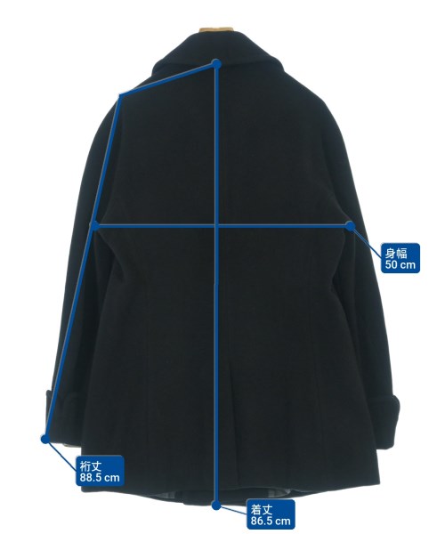 Vivienne Westwood MAN（ヴィヴィアンウエストウッドマン）ピーコート 黒 サイズ:46(M位) メンズ/2200699890410