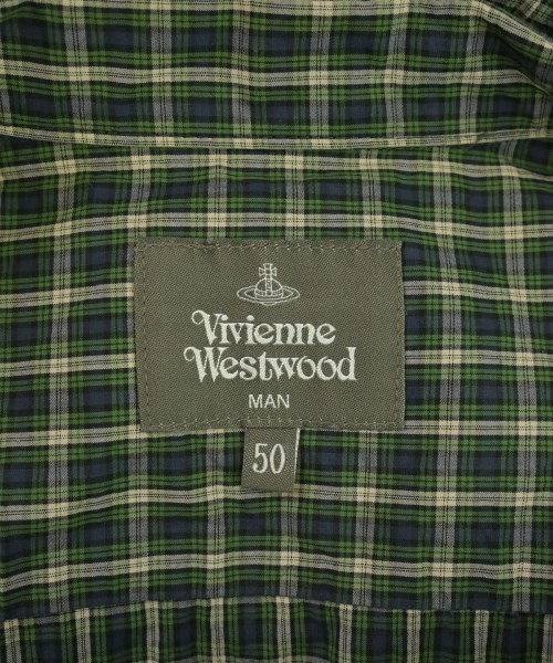 Vivienne Westwood MAN（ヴィヴィアンウエストウッドマン）カジュアルシャツ 紺 サイズ:50(XL位) メンズ/2200694661084