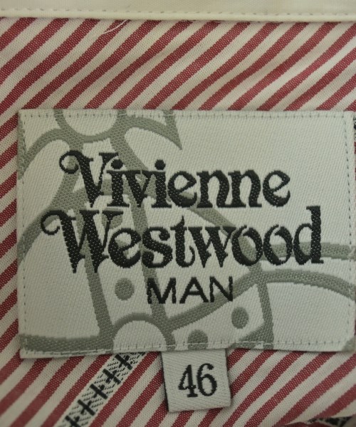 Vivienne Westwood MAN（ヴィヴィアンウエストウッドマン）カジュアルシャツ 赤 サイズ:46(M位) メンズ/2200654835128