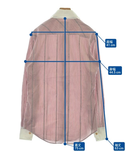 Vivienne Westwood MAN（ヴィヴィアンウエストウッドマン）カジュアルシャツ 赤 サイズ:46(M位) メンズ/2200654835128