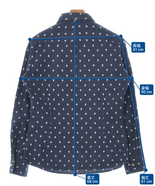 Vivienne Westwood MAN（ヴィヴィアンウエストウッドマン）カジュアルシャツ 紺 サイズ:44(S位) メンズ/2200655268147