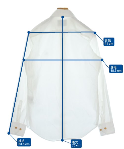 Vivienne Westwood MAN（ヴィヴィアンウエストウッドマン）カジュアルシャツ 白 サイズ:46(M位) メンズ/2200649798056