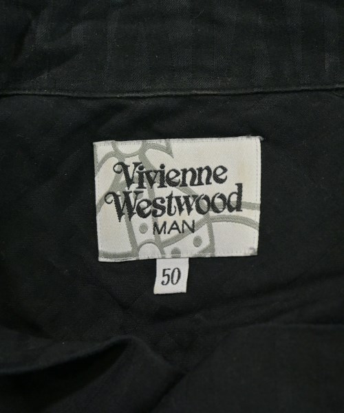 Vivienne Westwood MAN（ヴィヴィアンウエストウッドマン）カジュアルシャツ 黒 サイズ:50(XL位) メンズ/2200653093055