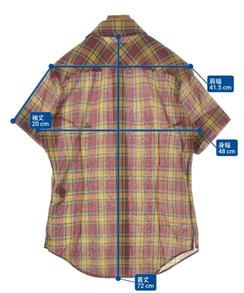 Vivienne Westwood MAN（ヴィヴィアンウエストウッドマン）カジュアルシャツ 赤 サイズ:48(L位) メンズ/2200653093086