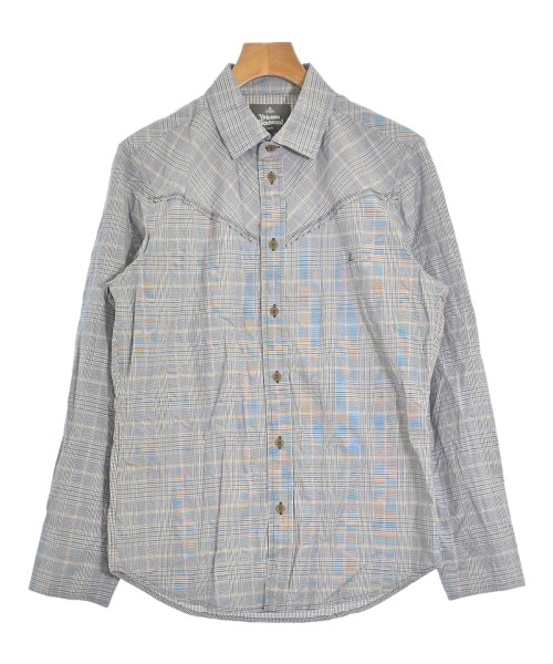 Vivienne Westwood MAN(ヴィヴィアンウエスドウッドマン)カジュアルシャツ 紺 サイズ:50(XL位)/2200661811061