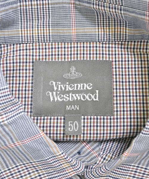 Vivienne Westwood MAN（ヴィヴィアンウエストウッドマン）カジュアルシャツ 紺 サイズ:50(XL位) メンズ/2200661811061