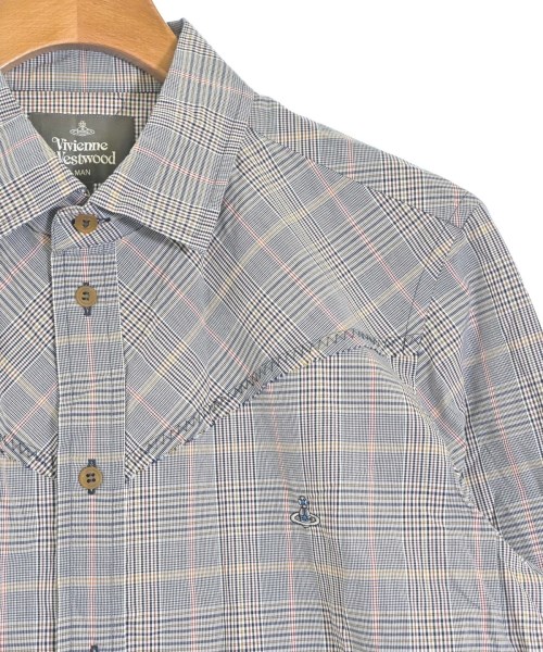 Vivienne Westwood MAN（ヴィヴィアンウエストウッドマン）カジュアルシャツ 紺 サイズ:50(XL位) メンズ/2200661811061