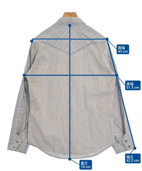 Vivienne Westwood MAN（ヴィヴィアンウエストウッドマン）カジュアルシャツ 紺 サイズ:50(XL位) メンズ/2200661811061