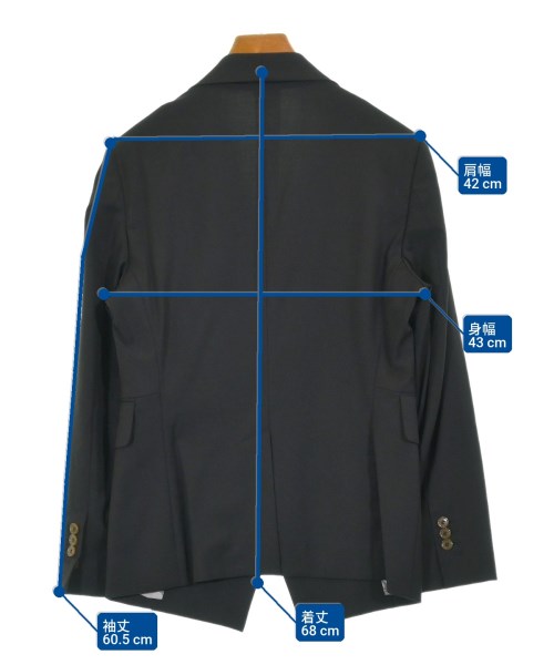 Vivienne Westwood MAN（ヴィヴィアンウエストウッドマン）テーラードジャケット 黒 サイズ:44(S位) メンズ/2200710830043