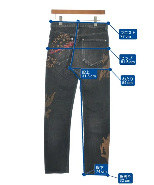 Vivienne Westwood MAN（ヴィヴィアンウエストウッドマン）デニムパンツ 黒 サイズ:44(S位) メンズ/2200710466211