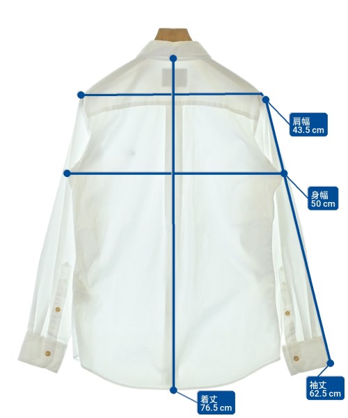 Vivienne Westwood MAN（ヴィヴィアンウエストウッドマン）カジュアルシャツ 白 サイズ:48(L位) メンズ/2200716741015