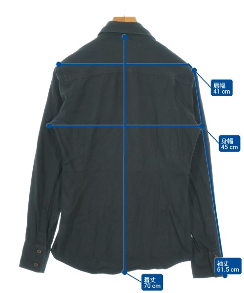 Vivienne Westwood MAN（ヴィヴィアンウエストウッドマン）カジュアルシャツ 黒 サイズ:44(S位) メンズ/2200717391035