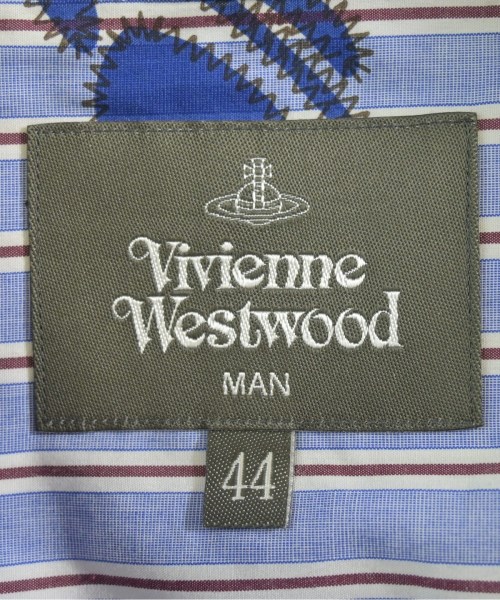 Vivienne Westwood MAN（ヴィヴィアンウエストウッドマン）カジュアルシャツ 青 サイズ:44(S位) メンズ/2200648818021