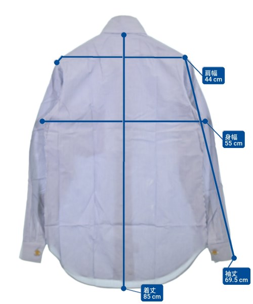 Vivienne Westwood MAN（ヴィヴィアンウエストウッドマン）カジュアルシャツ 青 サイズ:3(L位) メンズ/2200700378739