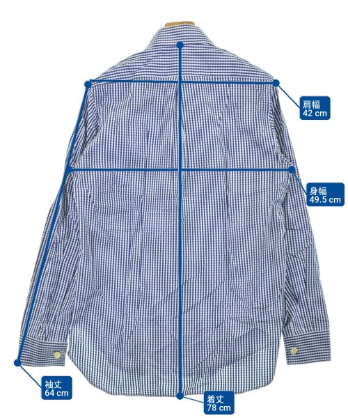 Vivienne Westwood MAN（ヴィヴィアンウエストウッドマン）カジュアルシャツ 青 サイズ:1(S位) メンズ/2200700378746