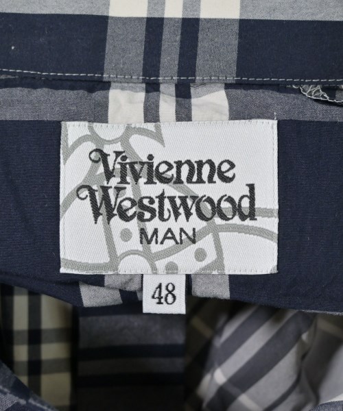 Vivienne Westwood MAN（ヴィヴィアンウエストウッドマン）カジュアルシャツ 紺 サイズ:48(L位) メンズ/2200705687034