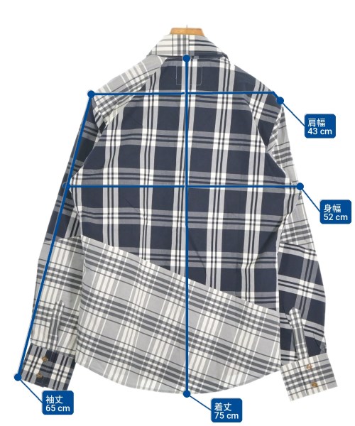 Vivienne Westwood MAN（ヴィヴィアンウエストウッドマン）カジュアルシャツ 紺 サイズ:48(L位) メンズ/2200705687034