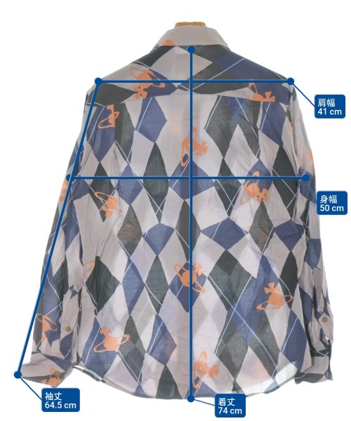 Vivienne Westwood MAN（ヴィヴィアンウエストウッドマン）カジュアルシャツ ピンク サイズ:50(XL位) メンズ/2200659808042