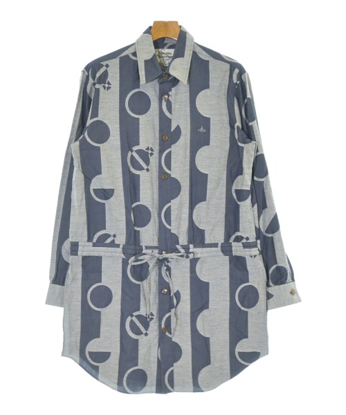 Vivienne Westwood MAN(ヴィヴィアンウエスドウッドマン)カジュアルシャツ 紺 サイズ:50(XL位)/2200659808080