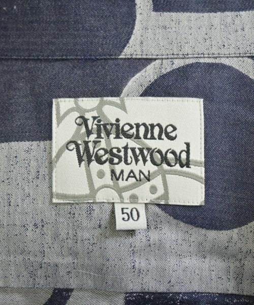 Vivienne Westwood MAN（ヴィヴィアンウエストウッドマン）カジュアルシャツ 紺 サイズ:50(XL位) メンズ/2200659808080