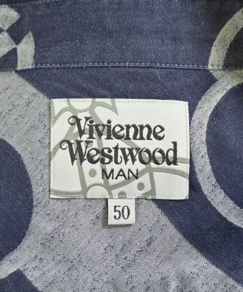 Vivienne Westwood MAN（ヴィヴィアンウエストウッドマン）カジュアルシャツ 紺 サイズ:50(XL位) メンズ/2200659808097