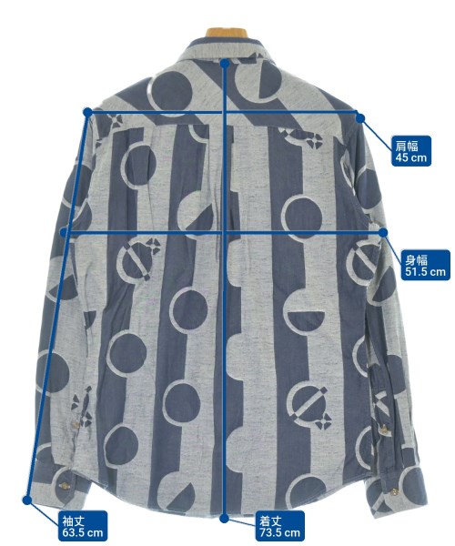 Vivienne Westwood MAN（ヴィヴィアンウエストウッドマン）カジュアルシャツ 紺 サイズ:50(XL位) メンズ/2200659808097