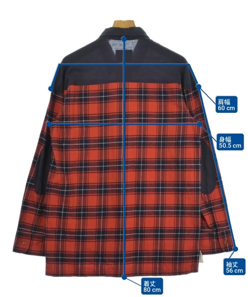 Vivienne Westwood MAN（ヴィヴィアンウエストウッドマン）カジュアルシャツ 赤 サイズ:46(M位) メンズ/2200734763099