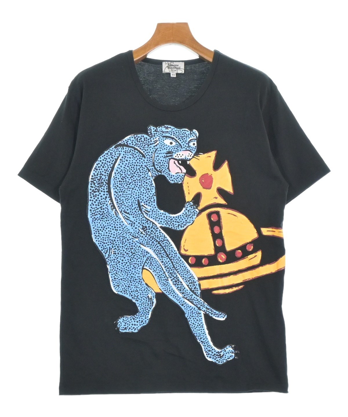 ヴィヴィアンウエストウッドマン Tシャツ カットソー 半袖 オーブ S 紺 ヴィヴィアンウエストウッドマンVivienne Westwood MAN オーブ刺繍T