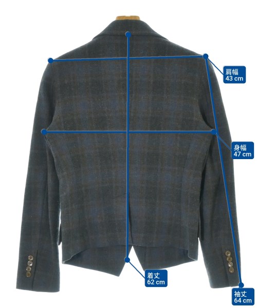 Vivienne Westwood MAN（ヴィヴィアンウエストウッドマン）ジャケット グレー サイズ:44(S位) メンズ/2200685324042