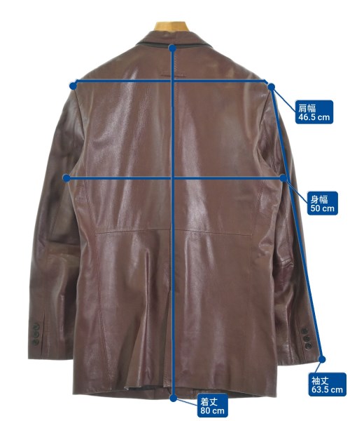 GAULTIER HOMME objet（ゴルティエ　オム　オブジェ）カジュアルジャケット 茶 サイズ:50(XL位) メンズ/2200649765010