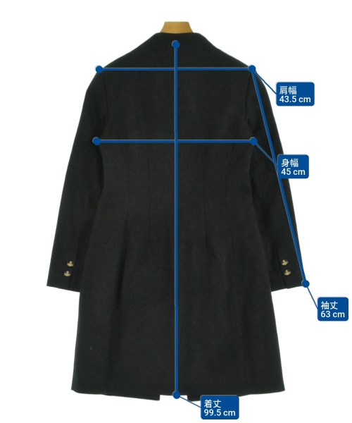 Vivienne Westwood RED LABEL（ヴィヴィアンウエストウッドレッドレーベル）チェスターコート グレー サイズ:44(L位) レディース/2200579793015