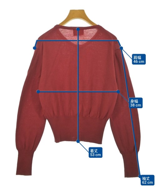 Vivienne Westwood RED LABEL（ヴィヴィアンウエストウッドレッドレーベル）カーディガン 赤 サイズ:L レディース/2200631140023