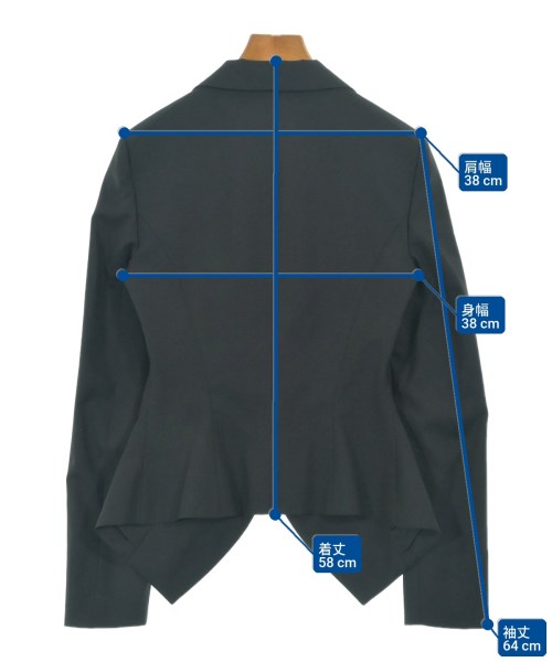 Vivienne Westwood RED LABEL（ヴィヴィアンウエストウッドレッドレーベル）テーラードジャケット 黒 サイズ:40(M位) レディース/2200697282057