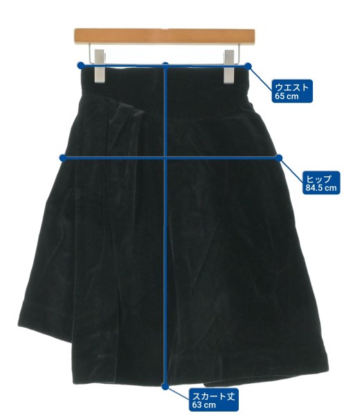 Vivienne Westwood RED LABEL（ヴィヴィアンウエストウッドレッドレーベル）ひざ丈スカート 黒 サイズ:40(M位) レディース/2200646826141