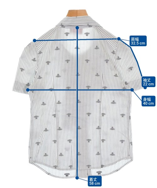 Vivienne Westwood RED LABEL（ヴィヴィアンウエストウッドレッドレーベル）カジュアルシャツ 白 サイズ:1(S位) レディース/2200658098048