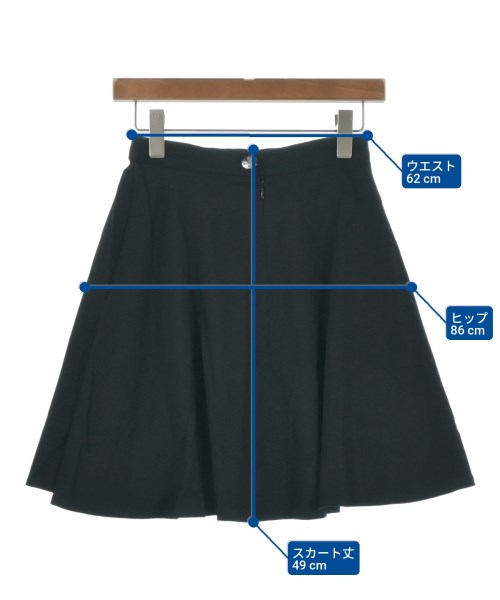 Vivienne Westwood RED LABEL（ヴィヴィアンウエストウッドレッドレーベル）ひざ丈スカート 黒 サイズ:1(S位) レディース/2200650145030